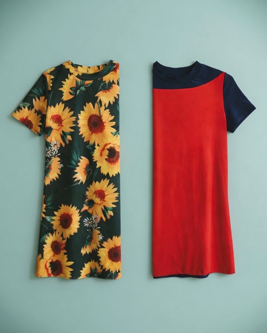 Two handmade children's dresses